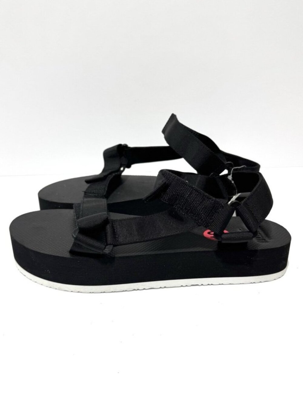 Hollister Womens Strappy Sandals Black Size 10 M